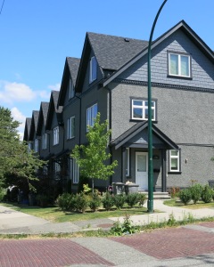 a cute set of rowhouses, north Grandview area